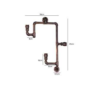 LAMPARA DE TECHO PORTA AMPOLLETA E27 MODELO REGULUS III