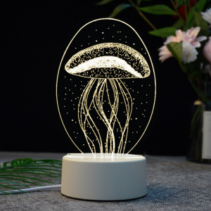 LAMPARA LED 3D MODELO MEDUSA 3000K 4000K 6000K 220V