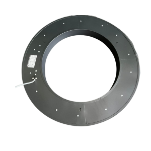 LAMPARA LED MODERNA COLGANTE 36W 600MM NEGRA 6000K MODELO REDONDA ABIERTA SVETLA