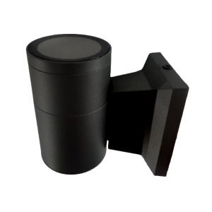APLIQUE LED EXTERIOR NEGRO MODELO KAPELLE CILINDRO IP54 SIMPLE PORTA GU10