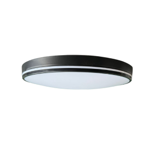 LAMPARA LED MODERNA REDONDA SOBREPUESTA 36W 400MM NEGRA 3000K-4000K-6000K MODELO TAKODA