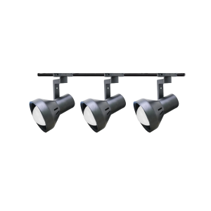 FOCO MONOFASICO NEGRO PORTA AMPOLLETA E27 MODELO HAEDI