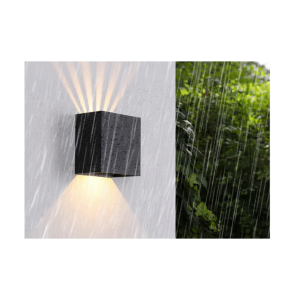 APLIQUE LED DOBLE 2X4W 3000K NEGRO MODELO EOS II
