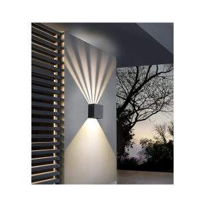 APLIQUE LED DOBLE 2X4W 3000K NEGRO MODELO EOS II