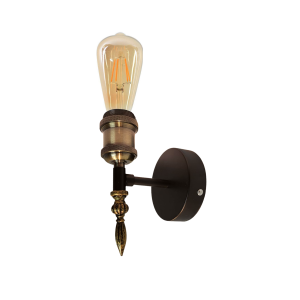 APLIQUE BRONCE VINTAGE PORTA AMPOLLETA E27 MODELO ALUDRA