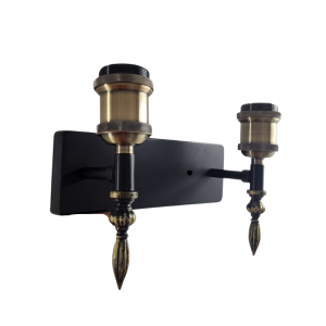 APLIQUE PORTA AMPOLLETA E27 DOBLE MODELO ALUDRA