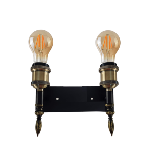 APLIQUE PORTA AMPOLLETA E27 DOBLE MODELO ALUDRA