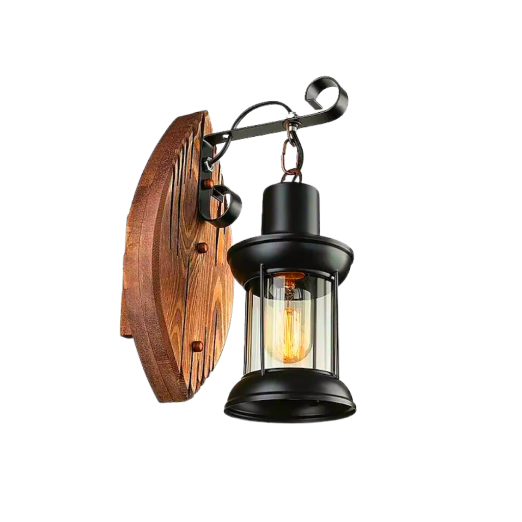 APLIQUE PORTA AMPOLLETA E27 MODELO MADERA KAVET