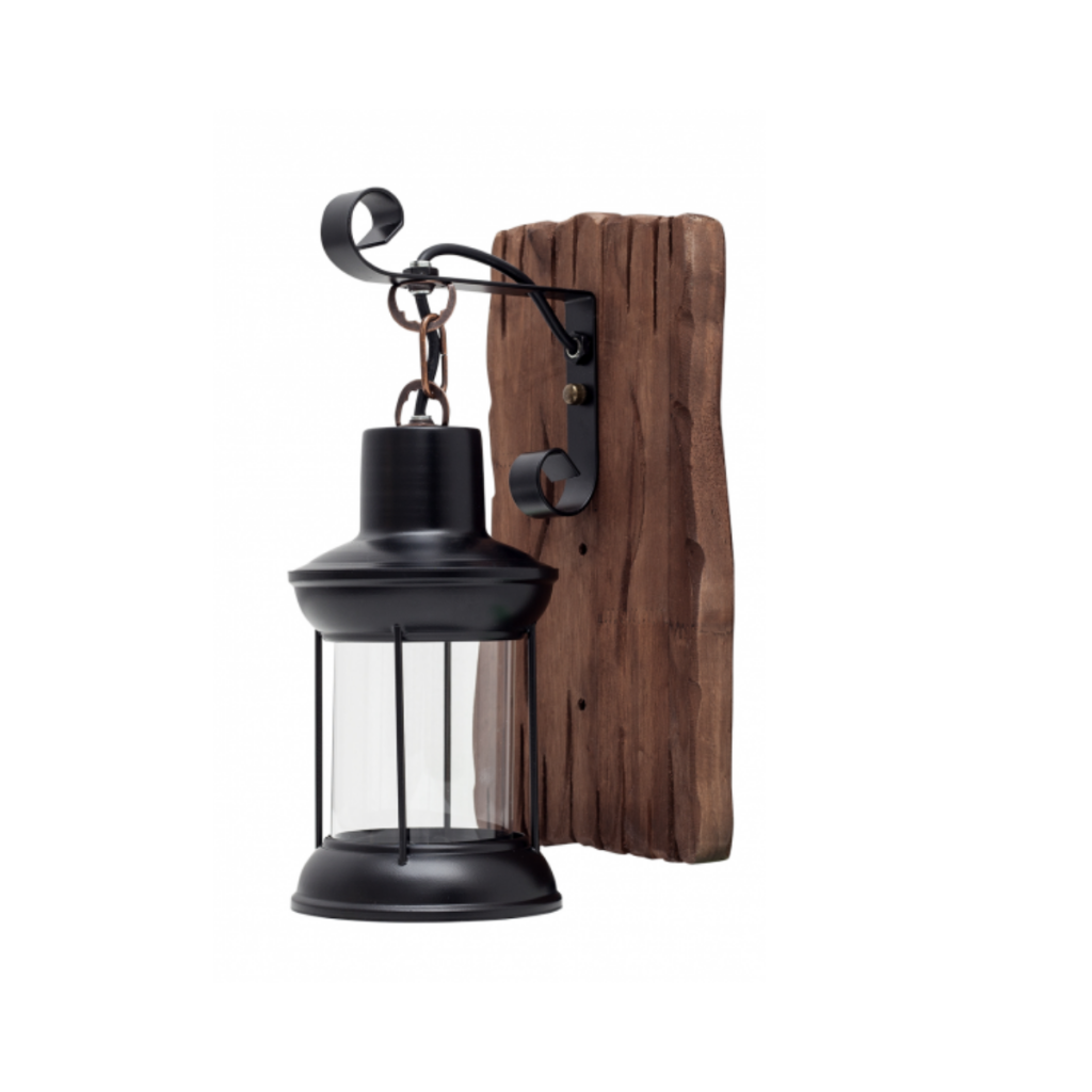 APLIQUE PORTA AMPOLLETA E27 D MODELO MADERA KAVET II