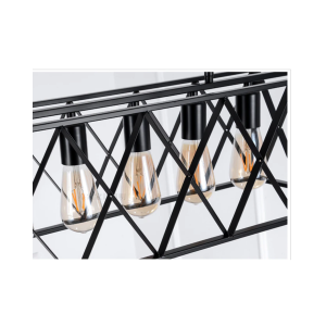 LAMPARA DE TECHO PORTA AMPOLLETA 4 SOQUETES E27 MODELO KUMA