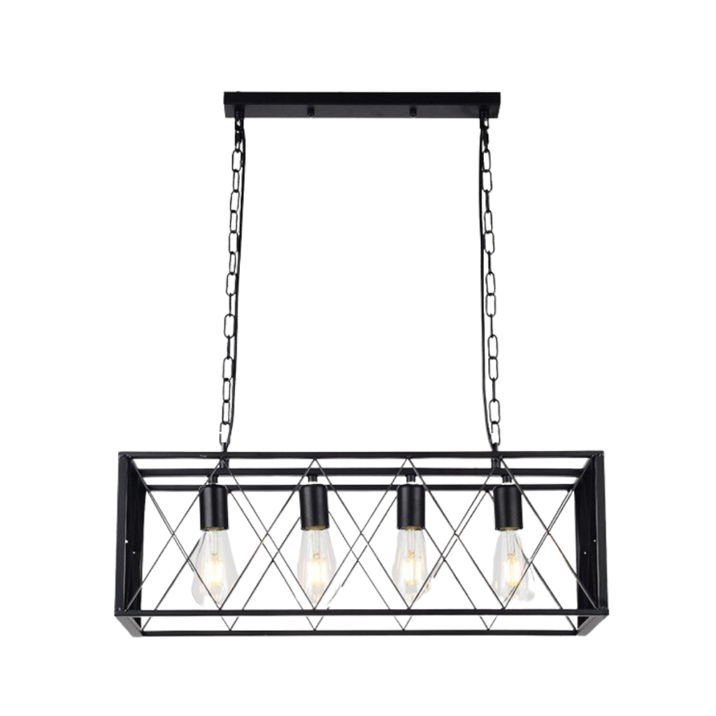 LAMPARA DE TECHO PORTA AMPOLLETA 4 SOQUETES E27 MODELO KUMA