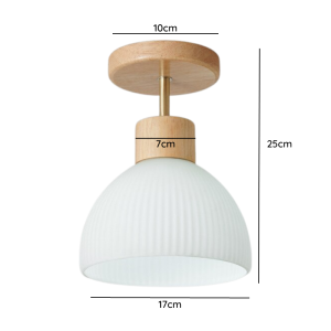 APLIQUE PORTA AMPOLLETA E27 MODELO MADERA TAHTI II