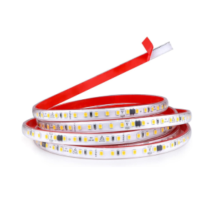 CINTA LED DORADO 2835 CON ADHESIVO INTERIOR EXTERIOR CORTE CADA 10CM