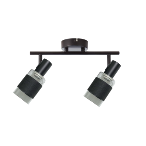 APLIQUE NEGRO SIMPLE PORTA E14 LED MODELO ZAURAK