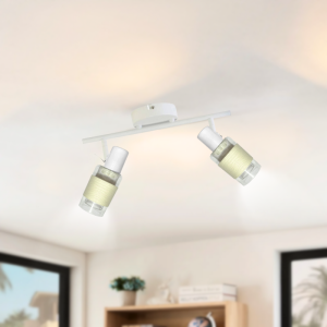 APLIQUE BLANCO DOBLE PORTA E14 LED MODELO ZAURAK