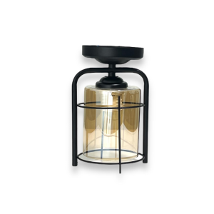 APLIQUE SIMPLE NEGRO PORTA E27 LED MODELO ZOSMO