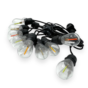 GUIRNALDA EXTERIOR RGB IP65 10 SOQUETES 5 METROS