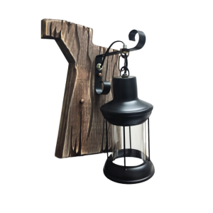 APLIQUE PORTA AMPOLLETA E27 D MODELO MADERA KAVET II