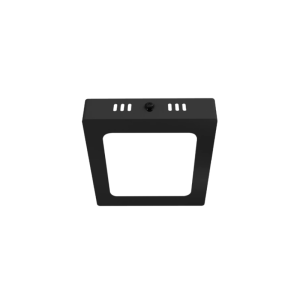 PANEL SOBREPUESTO NEGRO PRO CUADRADO 6W FRIO 6500K