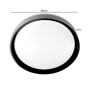 LAMPARA LED SOBREPUESTA C/CONTROL 48+48W NEGRA TAURUS I 3000K-4000K-6000K