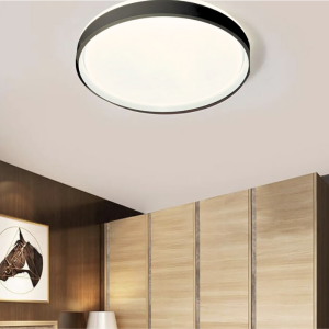 LAMPARA LED SOBREPUESTA C/CONTROL 48+48W NEGRA TAURUS I 3000K-4000K-6000K