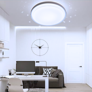 LAMPARA LED SOBREPUESTA C/CONTROL 48+48W GRIS TAURUS III 3000K-4000K-6000K