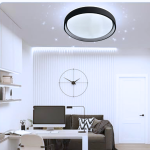 LAMPARA LED SOBREPUESTA 42+42W NEGRA ASTE 3000K-4000K-6000K