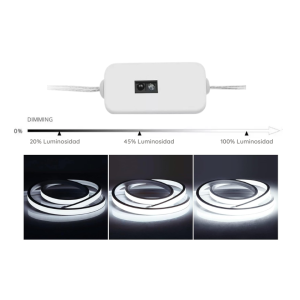 CINTA 5V NEON 2835 120LED IP54 10MM 9000K C/ADHESIVO 3 METROS