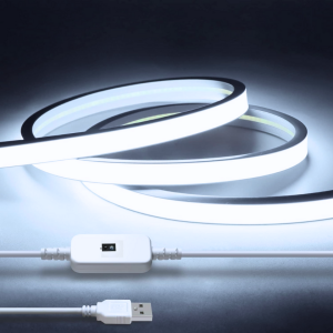 CINTA 5V NEON 2835 120LED IP54 10MM 9000K C/ADHESIVO 3 METROS
