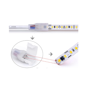 CINTA LED DORADA 2835 120LED 10MM IP65 CORTE CADA 20CM 220V INTERIOR EXTERIOR