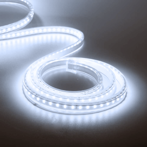 CINTA LED BLANCA FRIA 6500K 2835 120LED 10MM IP65 CORTE CADA 20CM 220V INTERIOR EXTERIOR