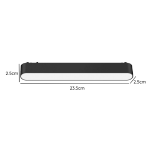 FOCO RIEL MAGNETICO 12W 48V 3000K MODELO CYGNUS