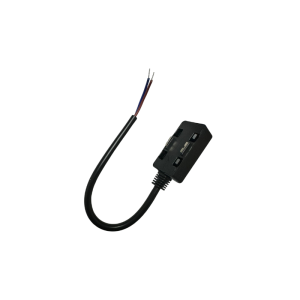 CONECTOR RIEL FLEXIBLE 48V NEGRO MODELO CYGNUS