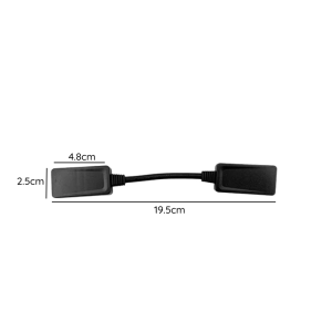 CONECTOR FLEXIBLE RIEL NEGRO 48V MODELO CYGNUS