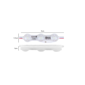MODULO LED DC12V 1.2W 3LED LUZ FRIA 6500K IP54 100PCS