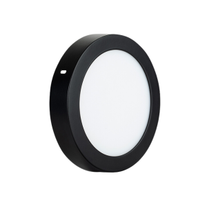 PANEL SOBREPUESTO REDONDO NEGRO 18W NEUTRO 4000K