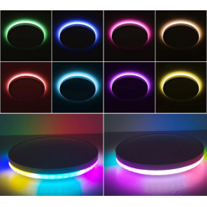 PANEL LED BLANCO SOBREPUESTO REDONDO SLIM 23W 300MM 3000-4000-6500K + RGB
