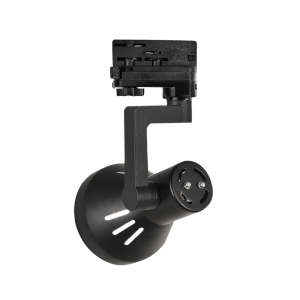 FOCO TRIFÁSICO NEGRO PORTA AMPOLLETA E27 HAEDI II