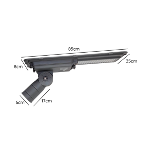 LUMINARIA SOLAR CON SENSOR DE MOVIMIENTO MONOCRISTALINA 300W IP65 16H 5000K 5V 30W 3.2V 30AH C/CONTROL MODELO EPSILON