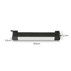 FOCO RIEL MONOFASICO NEGRO EMPAVONADO MOVIL 20W 220V 4000K CYGNUS