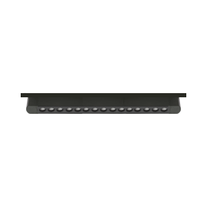 FOCO RIEL MONOFASICO NEGRO 24° MOVIL 30W 220V 3000K CYGNUS