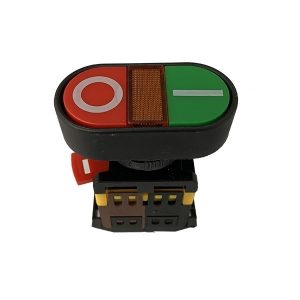 Pulsador Doble 22mm Verde/Rojo 1NO+1NC Stanford