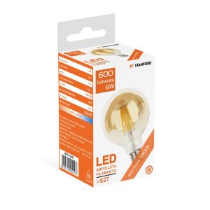Ampolleta Led Globo Vintage 6W E-27 Stanford