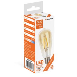 Ampolleta led Globo Vintage (Cálida) 6W E47 Stanford