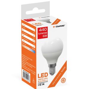 Ampolleta Mini-Bola STANFORD (Cálida-E14) 6W