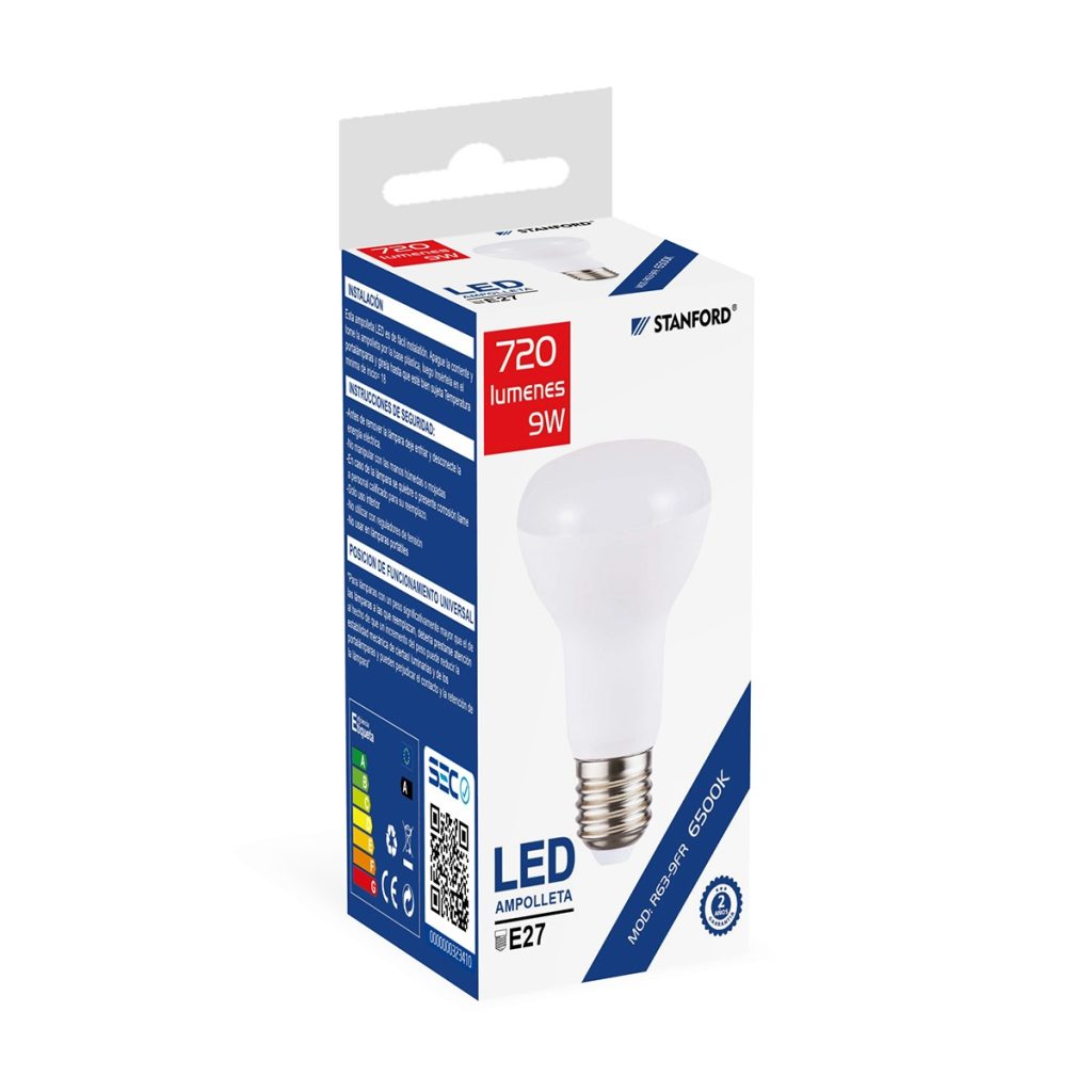 Ampolleta Led Reflectora R63 9Watts E27 Stanford