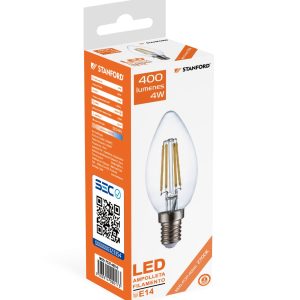 Ampolleta Led Vela Filamento 4Watts E-27 Stanford