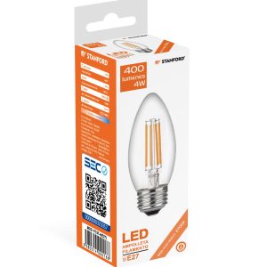 Ampolleta Led Vela Filamento 4Watts E-27