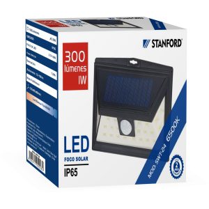 Aplique Solar Muro 1W IP65 300Lumenes 6500K STANFORD
