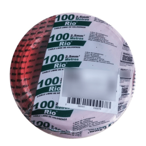 Cable EVA 2.5mm2 Rojo 100Mts